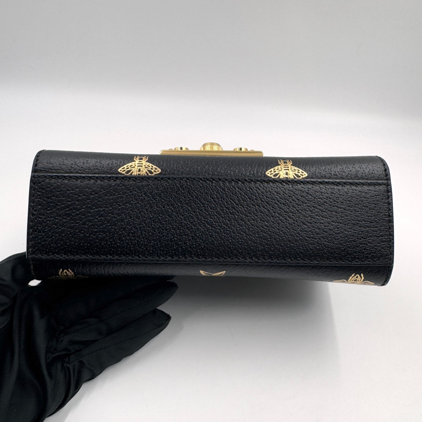 Gucci Padlock Small Shoulder Bag（月光寶盒）牛皮鎖頭盒子包