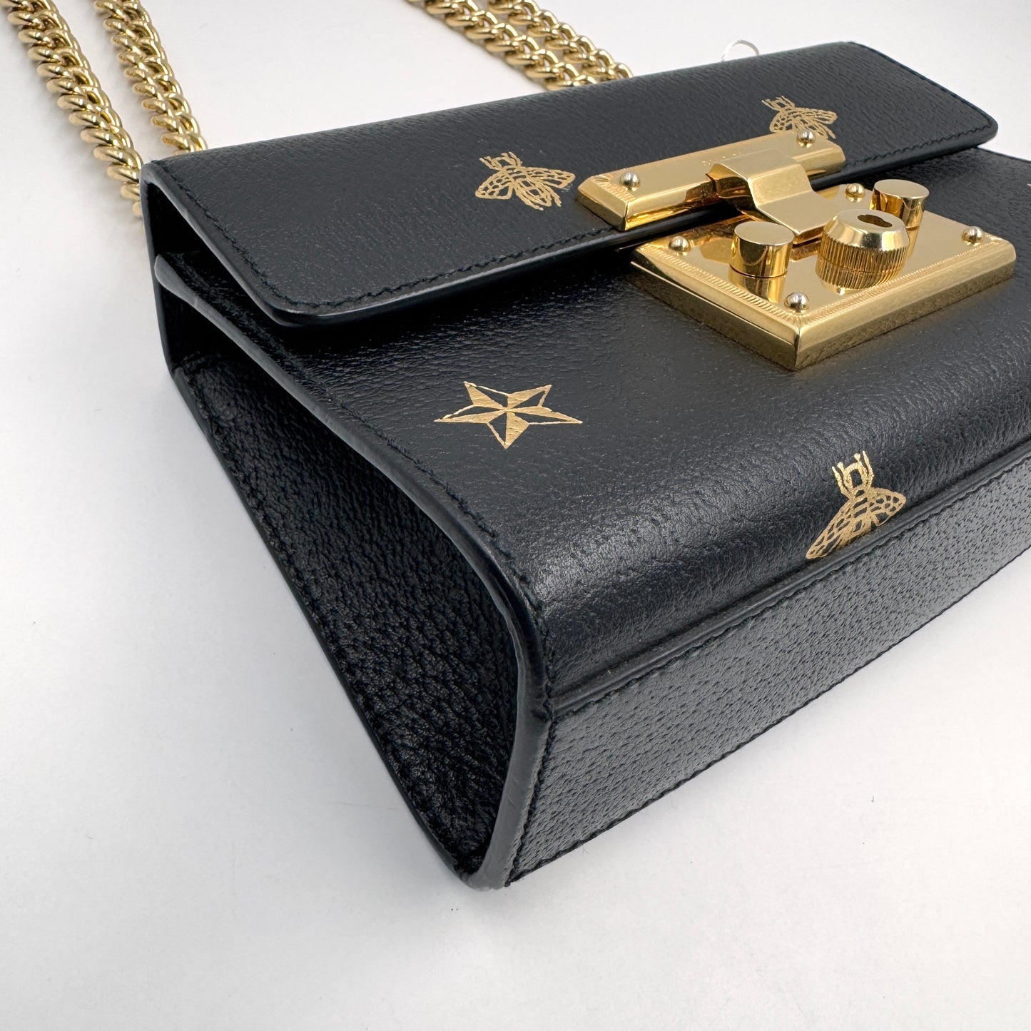 Gucci Padlock Small Shoulder Bag（月光寶盒）牛皮鎖頭盒子包