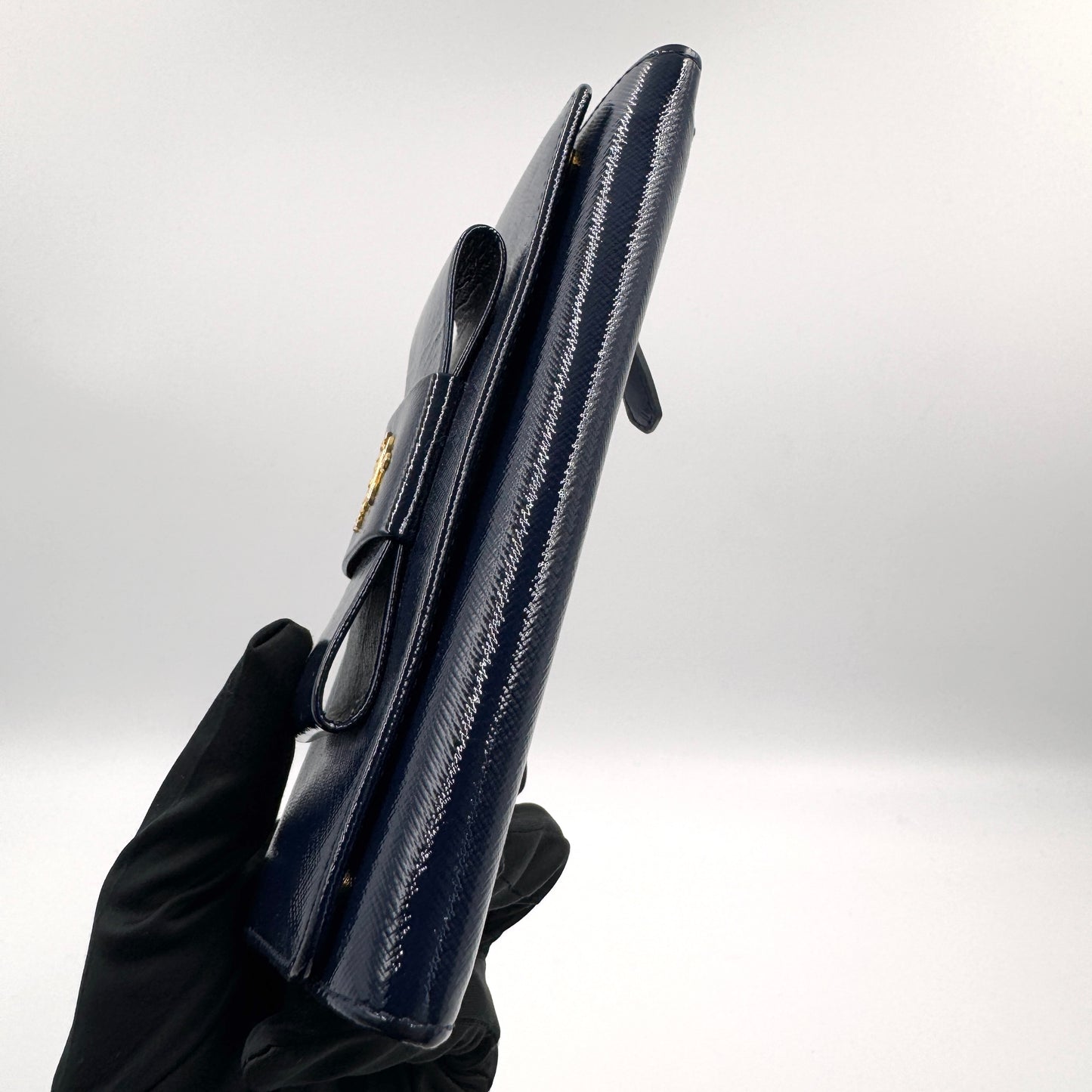 Prada Bow Leather Continental Wallet（蝴蝶結）蝴蝶結長款皮夾