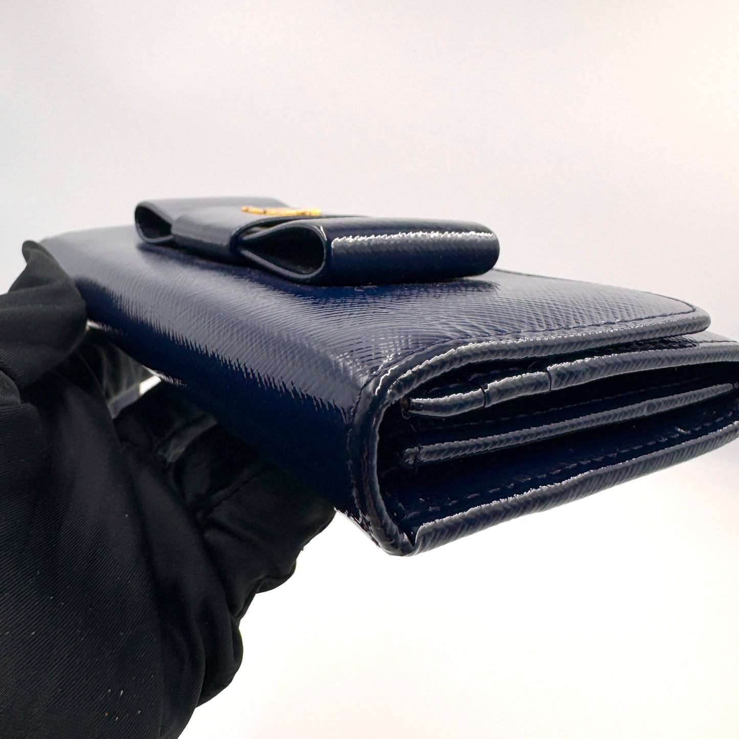 Prada Bow Leather Continental Wallet（蝴蝶結）蝴蝶結長款皮夾