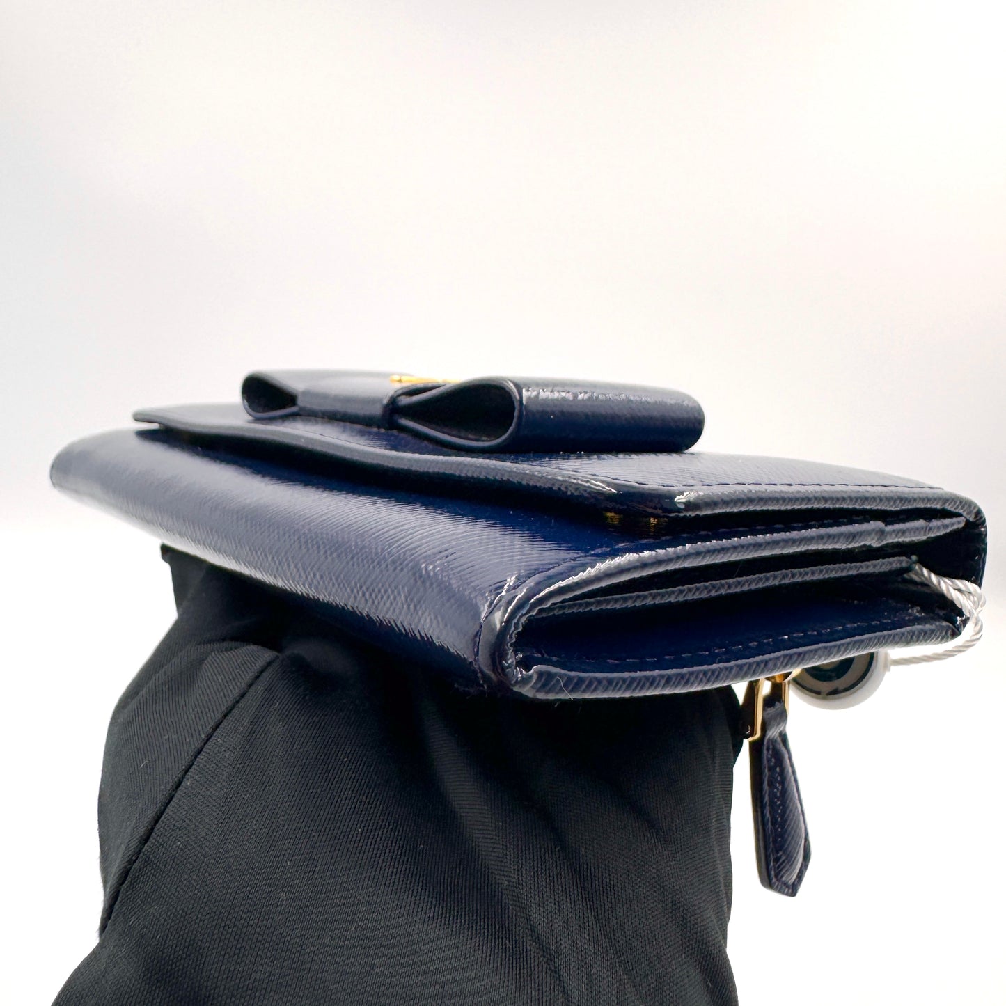 Prada Bow Leather Continental Wallet（蝴蝶結）蝴蝶結長款皮夾