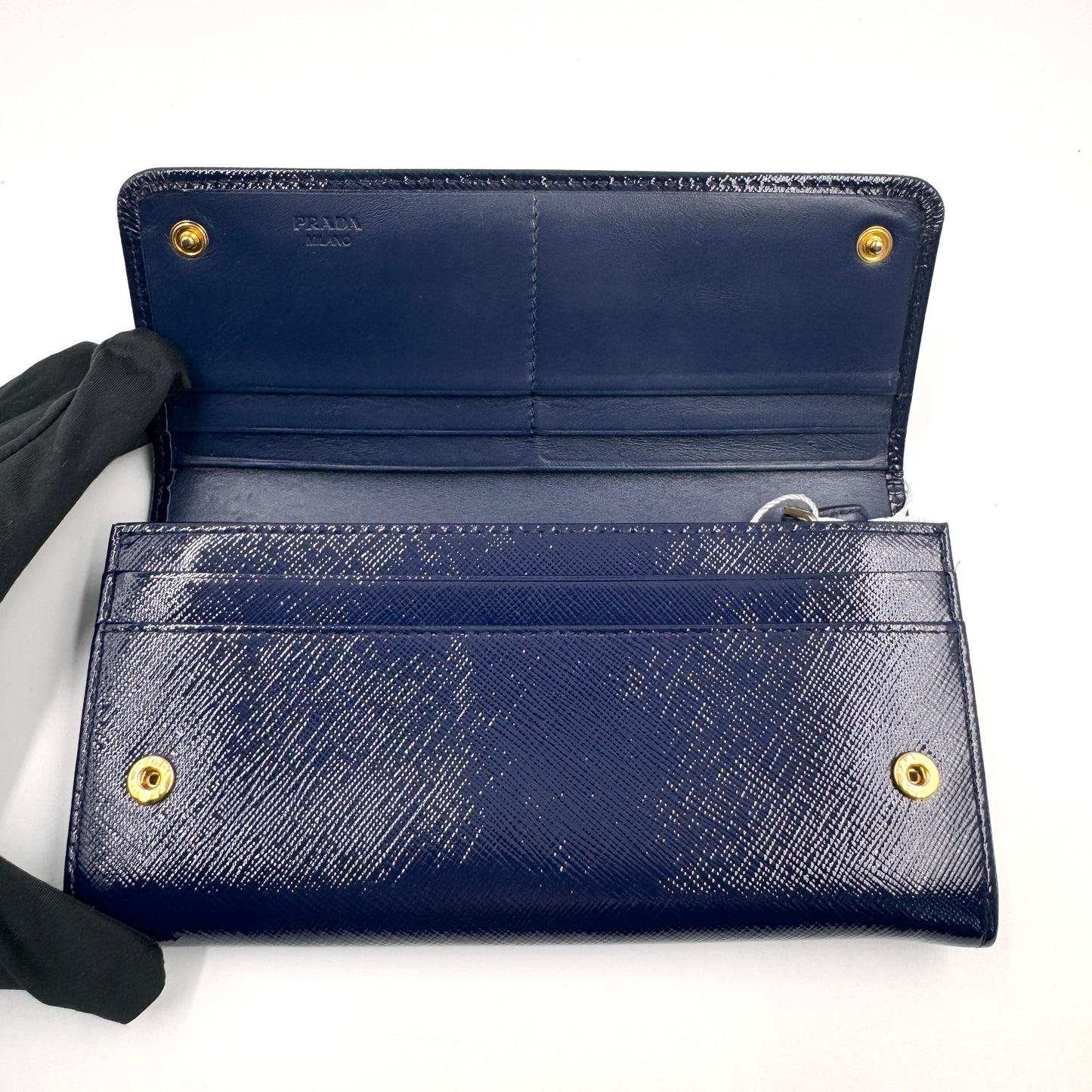 Prada Bow Leather Continental Wallet（蝴蝶結）蝴蝶結長款皮夾