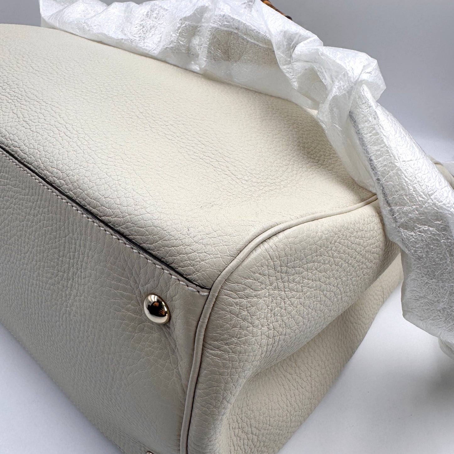 Gucci Bamboo 1947 Top Handle Bag（竹節包）經典竹節皮革手提