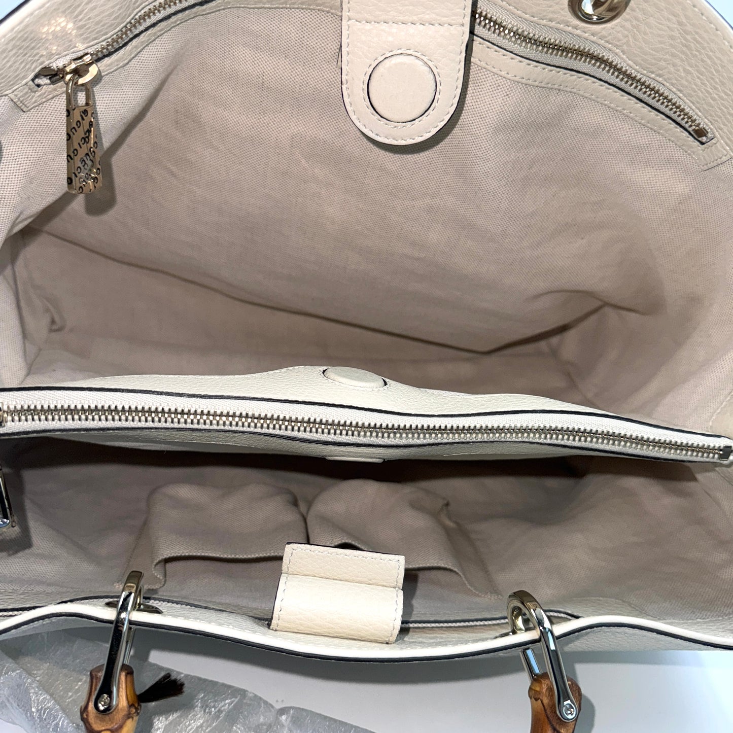 Gucci Bamboo 1947 Top Handle Bag（竹節包）經典竹節皮革手提