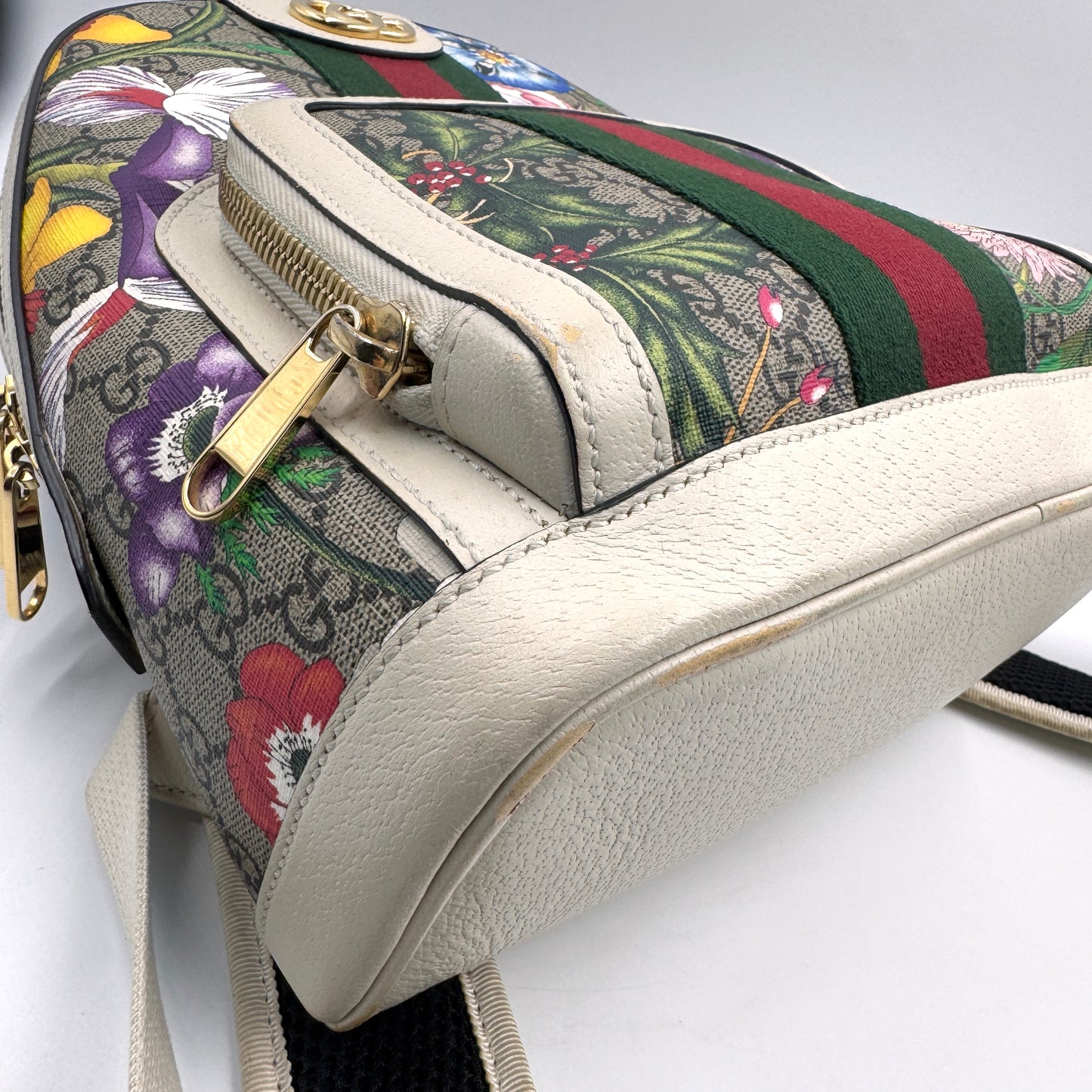 Gucci Ophidia GG Flora Backpack（Ophidia 花卉）花卉老花雙肩包