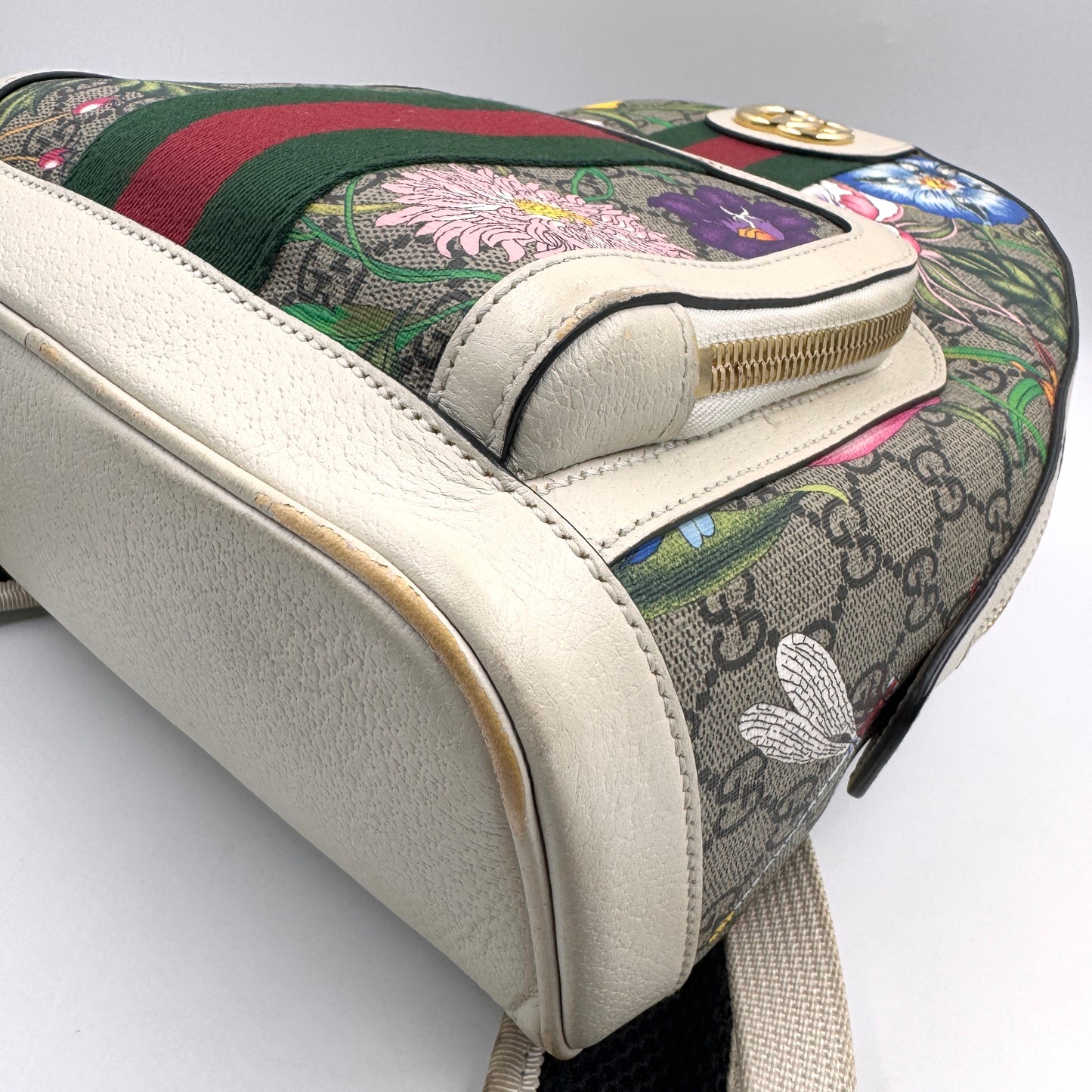Gucci Ophidia GG Flora Backpack（Ophidia 花卉）花卉老花雙肩包