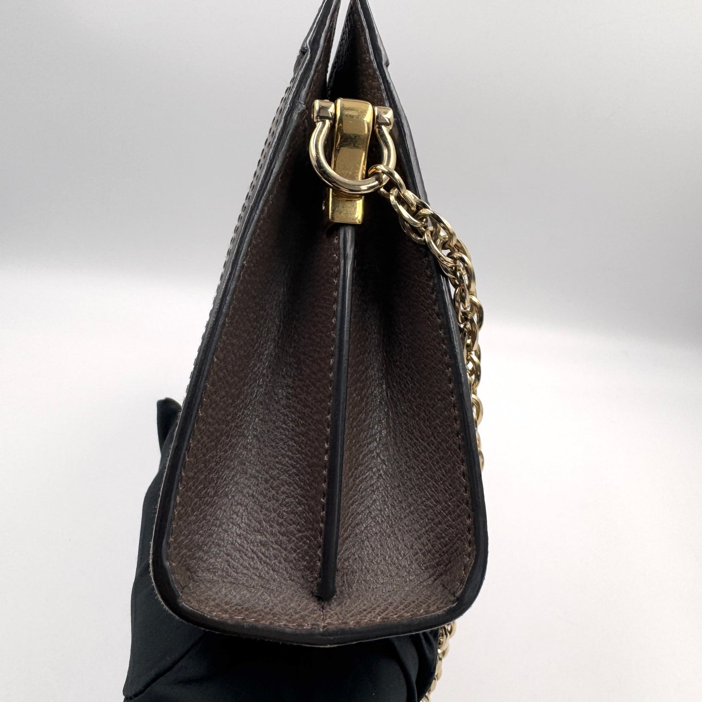 Gucci Ophidia GG Small Shoulder Bag（Ophidia）老花夾子鏈條包