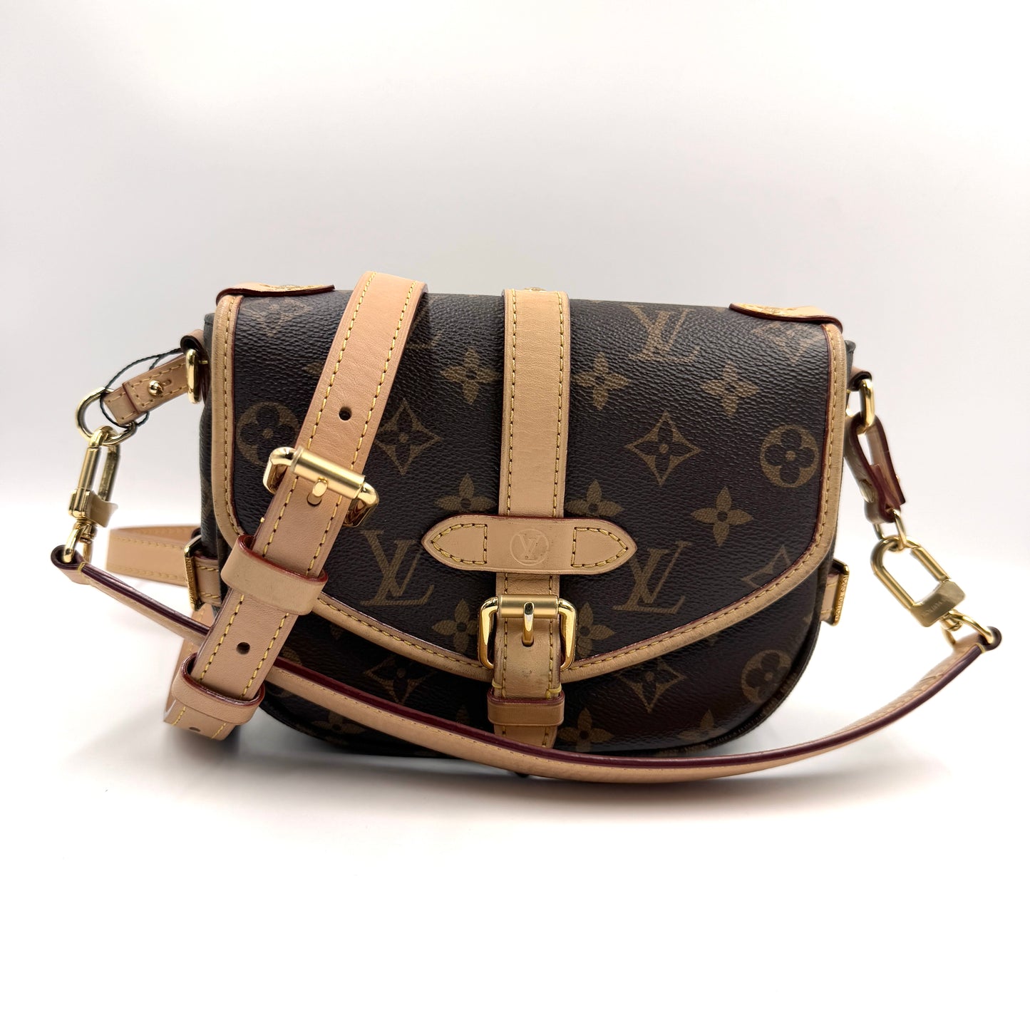 Louis Vuitton Twinset BB（Twinset）老花拼色BB肩背