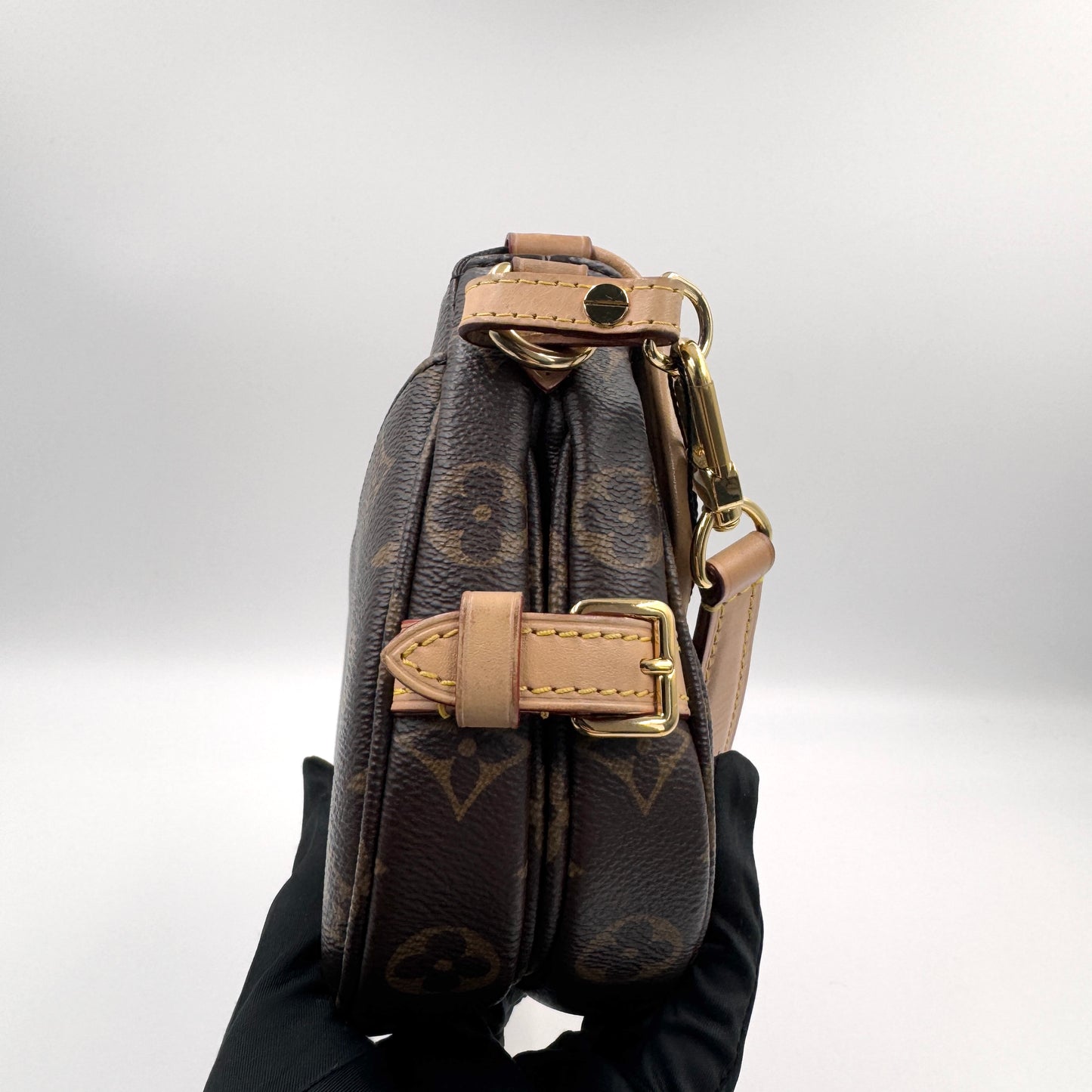 Louis Vuitton Twinset BB（Twinset）老花拼色BB肩背