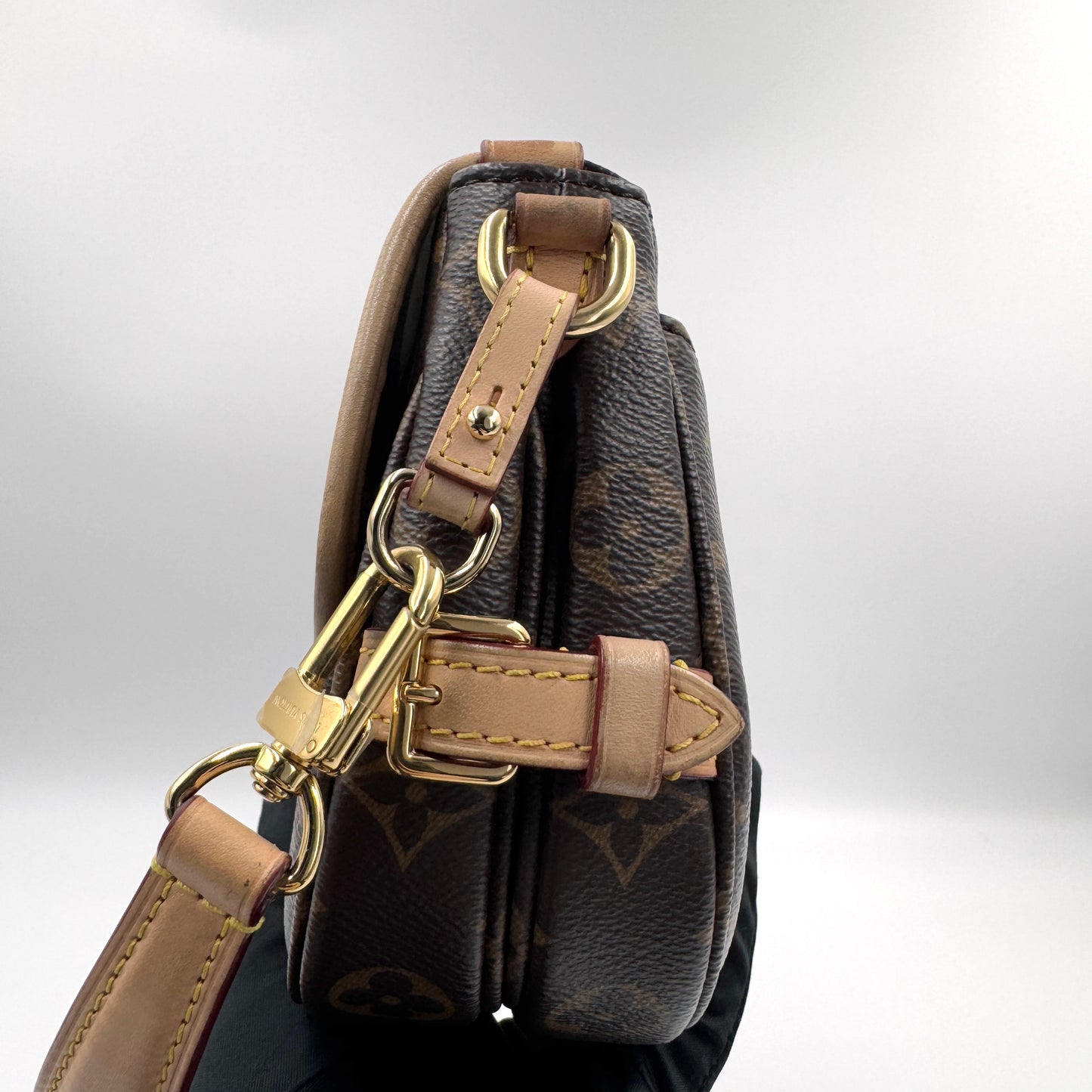 Louis Vuitton Twinset BB（Twinset）老花拼色BB肩背