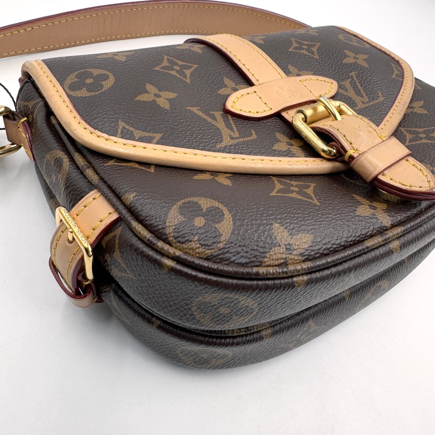 Louis Vuitton Twinset BB（Twinset）老花拼色BB肩背